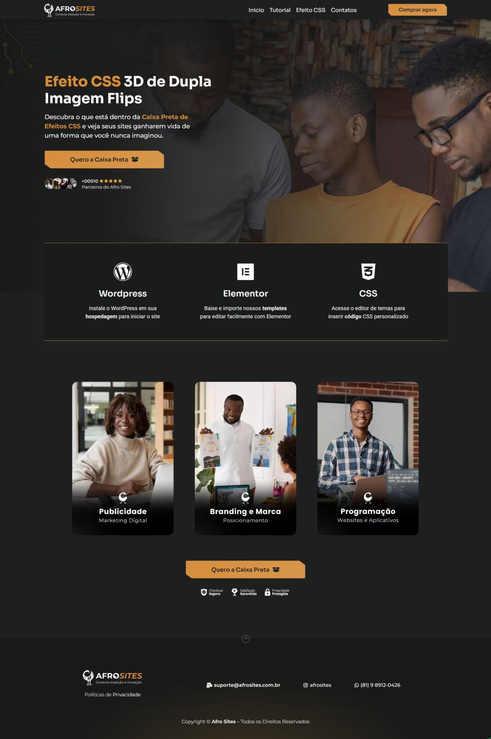 Efeito CSS 3D de Dupla Imagem Flips